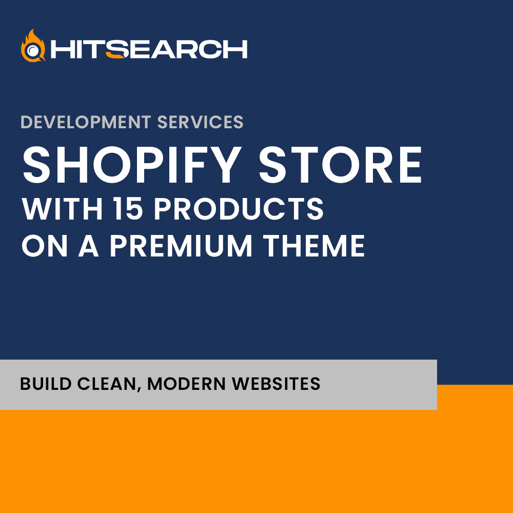 Shopify Store with 15 Products on a Premium Theme