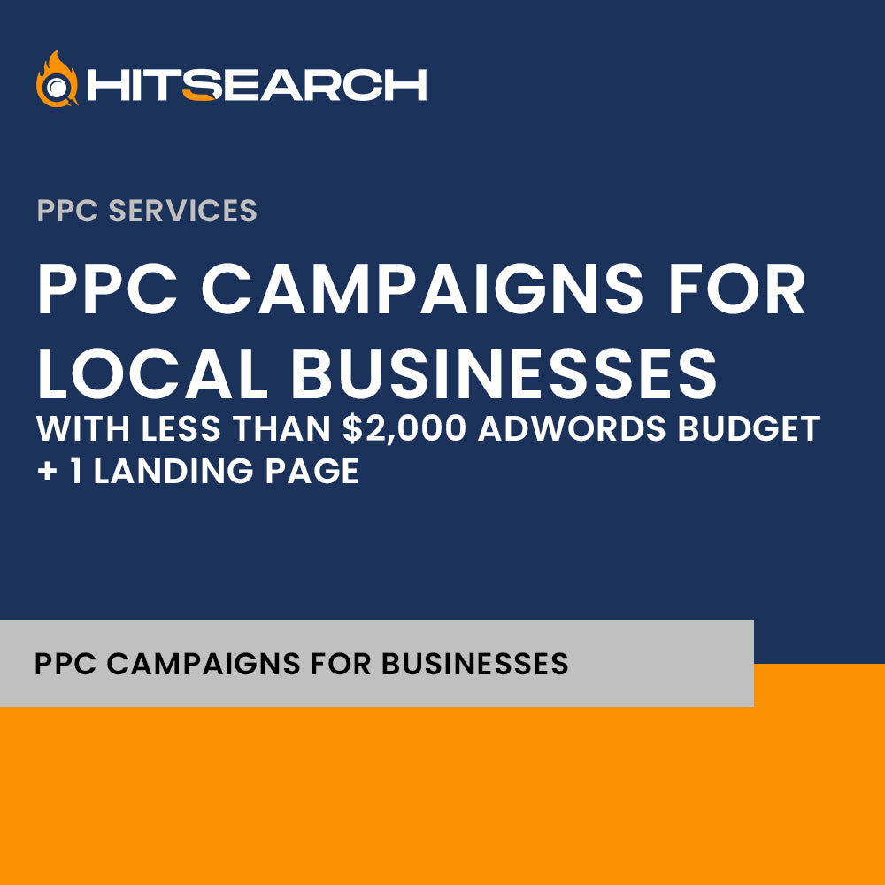 PPC campaigns for local businesses with less than $2,000 Adwords Budget + 1 Landing Page