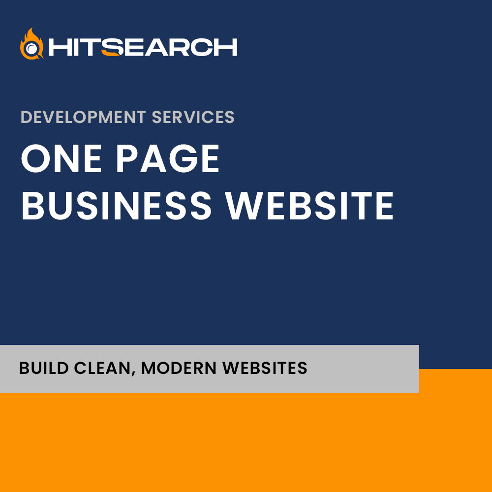 One page business website