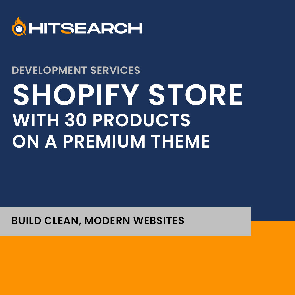 Shopify Store with 30 Products on a Premium Theme